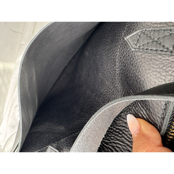 Madewell The Zip-Top Medium Transport Tote Black Leather Bag - Picture 13 of 13